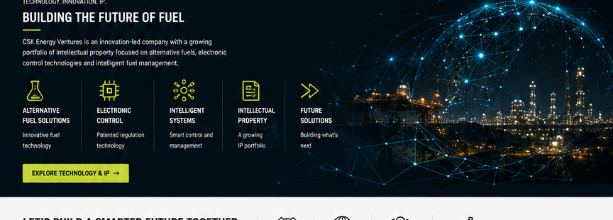 Industrial fuel technology and connected intelligence concept